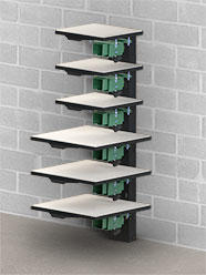 Vastex VP-Rack Wall Mounted Pallet Rack (add pallet mounts separately)
