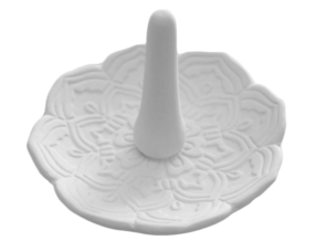 Bisque Imports Lowfire Flower Ring Holder