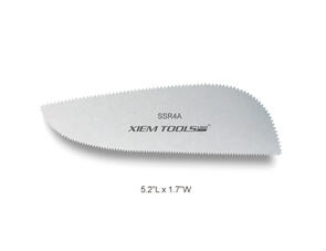 Xiem Tools Stainless Steel Clay Rib Serated Large