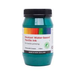 Heatset Water Based Textile Ink Emerald Green