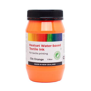 Heatset Water Based Textile Ink Glo Orange