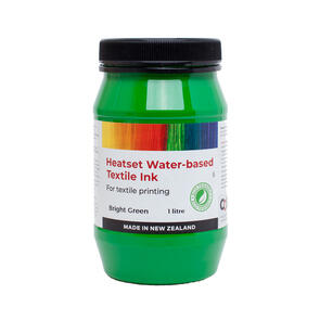 Heatset Water Based Textile Ink Bright Green