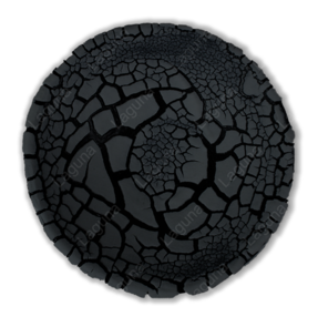 Laguna Dry Lakes Crackle Brushable Glaze DL-105 Black Ore