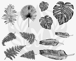 Mayco Designer Silk Screen Tropical Leaves