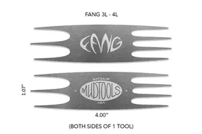 Mudtools Fang Large Stainless Steel Scoring Tools 3 & 4 Prong