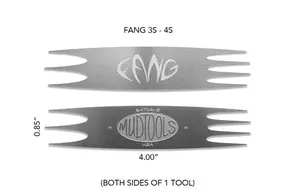 Mudtools Fang Small Stainless Steel Scoring Tools 3 & 4 Prong
