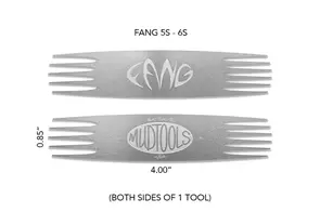 Mudtools Fang Small Stainless Steel Scoring Tools 5 & 6 Prong