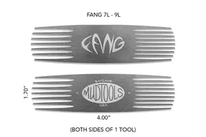 Mudtools Fang Large Stainless Steel Scoring Tools 7 & 9 Prong
