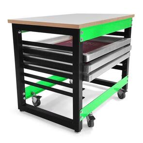 Riley Hopkins 250 Screen Printing Press Cart - 6 Screen Cart