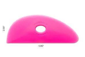 Mudtools Polymer Ribs Pink (Ultra Soft) Half Teardrop 3