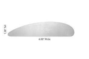 Mudtools Stainless Steel Long Scraper Rib Smooth L