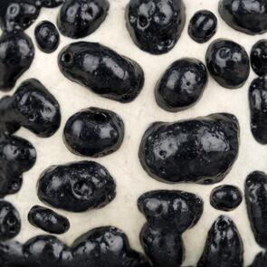 Mayco Stoneware Brushable Glaze SW465 Black Moon Rocks