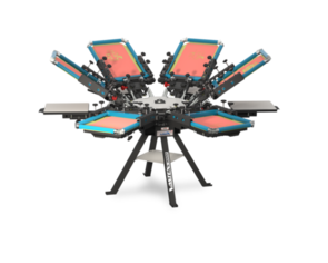 Vastex V-1000 Commercial Screen Printing Press 6 Station 6 Colour