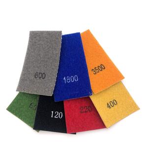 DiamondCore Velcro-backed Removable Flexible Sanding Pads Set of 6 with Block