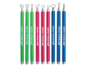 Xiem Tools Heat Treated Mini Ribbon Sculpting Tool D (Set of 9)
