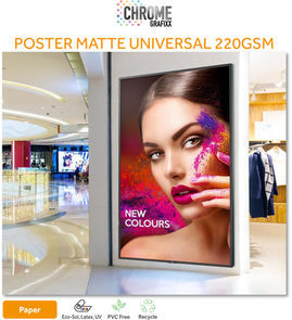 CHROME POSTER MATTE UNI 220GSM