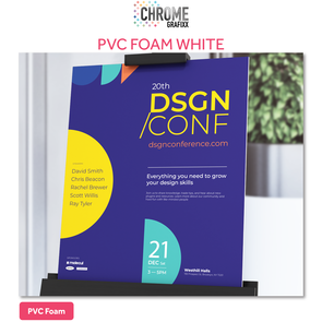 CHROME PVC FOAM WHITE