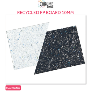 CHROME RECYCLED PP BOARD 10.0MM WHITE BLACK