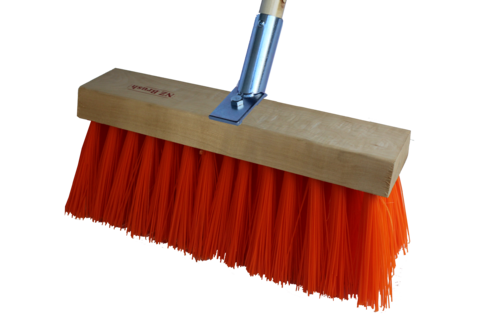 Dairy Broom Hi-Vis Wooden Handle 355mm