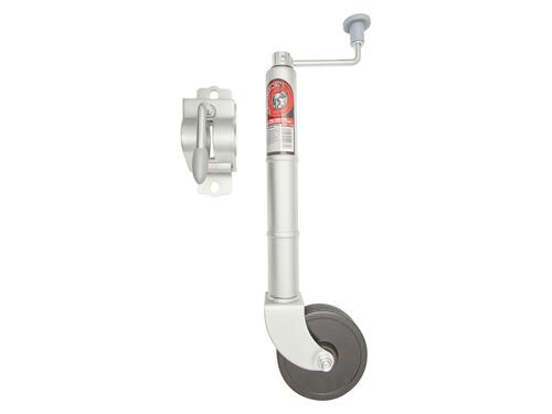 Jockey Wheel 6" Solid Rubber Wheel - Clamp