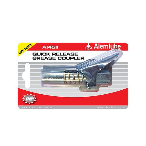 Quick Release Grease Gun Coupler 1/8" NPT