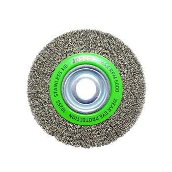 150x25mm Crimped Stainless Steel Wheel Brush