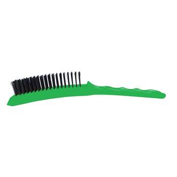 4 Row Plastic Stainless Steel Hand Brush Long Handle