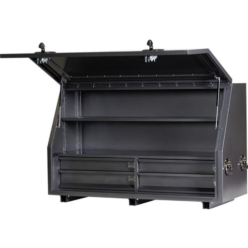 1360 Series 4 Drawers & 2 Shelves - Charcoal Grey