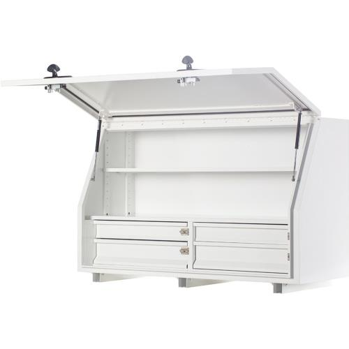 1360 Series 4 Drawers & 2 Shelves - White