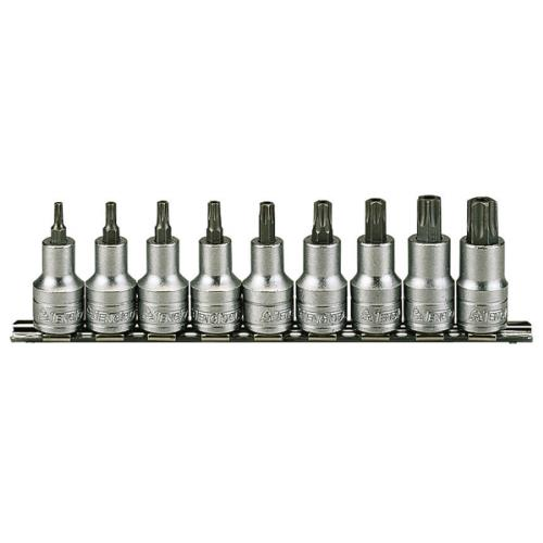 9pc 1/2" Drive Torx Bit Socket Rail Set