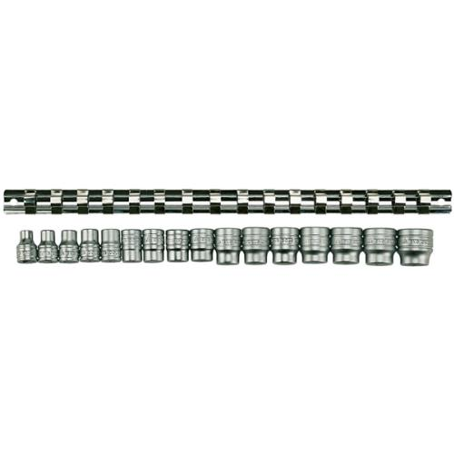 16pc 3/8" Drive Metric Socket Set 7-22 6PT