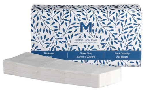 Slimfold Paper Towels 1Ply 4000 sheets (Box)