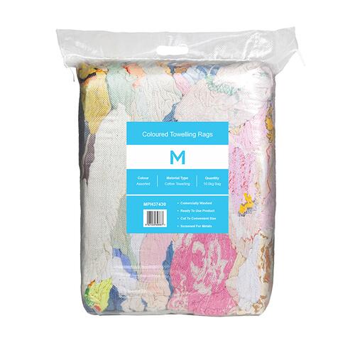 Coloured Towelling Rags 10kg Bag