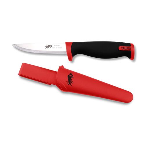 Tough Full Leather Outdoors Knife and Sheath