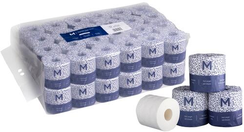 Wrapped Toilet Paper 2Ply 400 Sheets - 48 Rolls