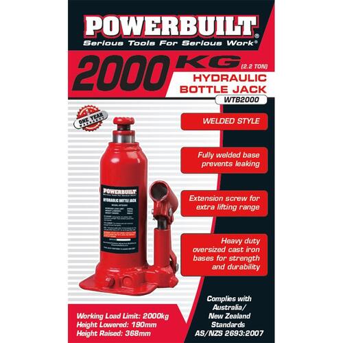 Bottle Jack 2.2 Ton /2000kg