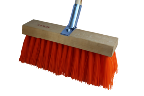 Dairy Broom Hi-Vis Wooden Handle 355mm