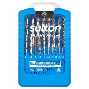 Silver Bullet Jobber Drill Set 1-10mm 19pc