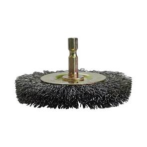 75x10mm Spindle-Mounted Crimped Wheel Brush