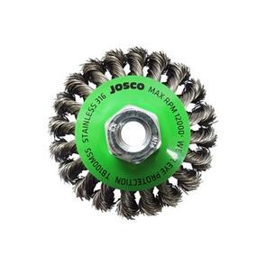 100x13mm Stainless Steel Twistknot Bevel Brush