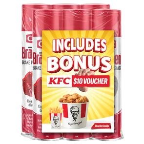 Brakleen 6pk + $10 KFC Voucher