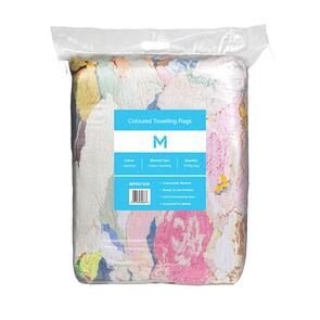 Coloured Towelling Rags 10kg Bag