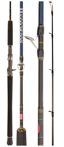 penn 6 ft one piece saltwater fishing rod 6'6" Squall II Level Wind and Reel Combo, 1-Piece Fishing Rod, Black/Gold : Sports & Outdoors 2 shielded stainless steel ball bearings Penn Battalion II 12' /