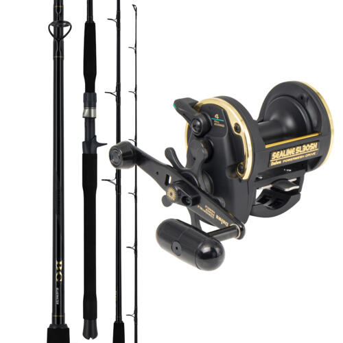 Daiwa Sealine SL-30SH - Black & Gold Overhead Fishing Reel | Land