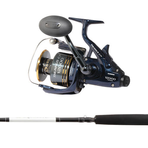 Shimano Thunnus Ci4 12000 F - Carbolite 7 2pc 10-15kg Baitrunner Combo ...