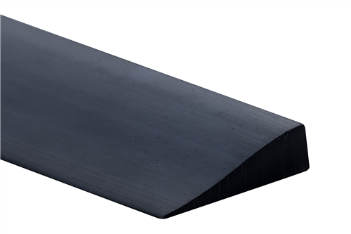 Elastomer 6mm PVC Reducing Strip Black - 30m coil
