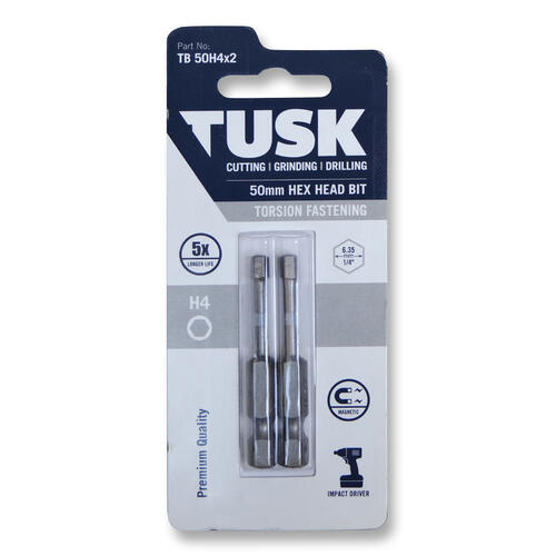 Tusk Torsion Bits 50mm Hex TB H
