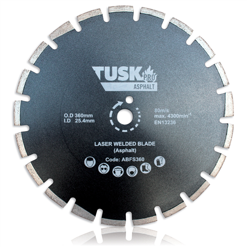 Tusk Asphalt Floor Saw ABFS 360 Blade 360 mm