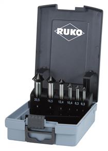 RUKO 102790PRO Ultimate Cut 6.3-20.5 Countersink (6 pc) Set HSS