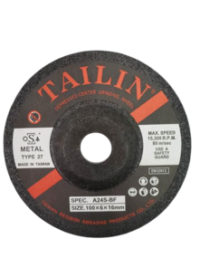 TAILIN General Purpose D/C Grinding Disc 100x6.0x16mm A24S 2.0G 0350